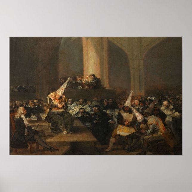 Poster Francisco Goya - Cena de Inquisição (Frente)
