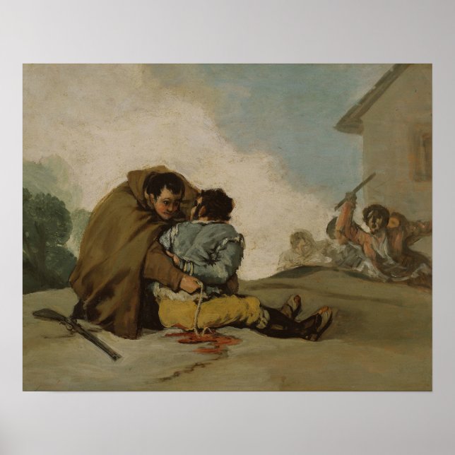 Poster Francisco Goya - Friar Pedro Binds El Maragato (Frente)