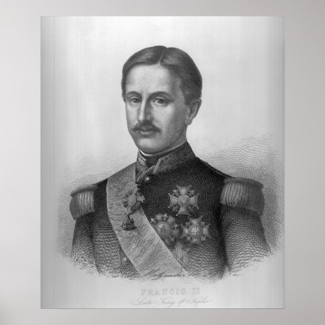 Pôster Francisco II das Duas Sicílias (Frente)