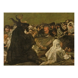 Pôster Francisco Jose de Goya y Lucientes as bruxas