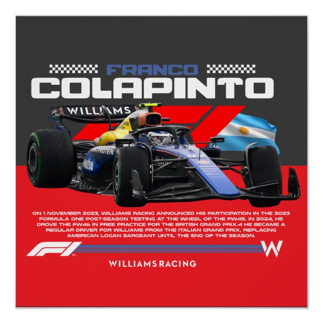 Pôster Franco colapinto (Frente)