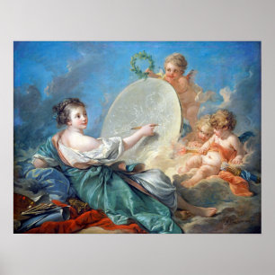 Poster François Boucher Allegory of Painting