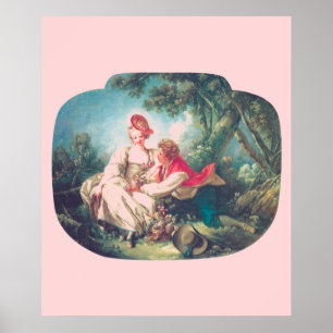 Poster François Boucher As Quatro Estações: Herbst do out