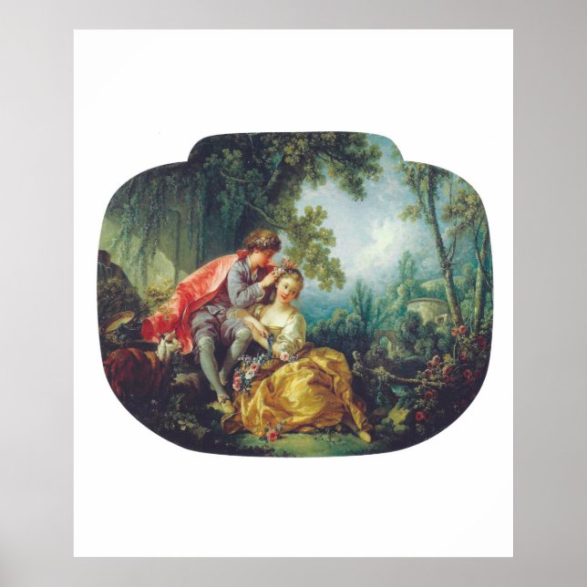 Poster François Boucher The Four Seasons: Spring Frühling (Frente)