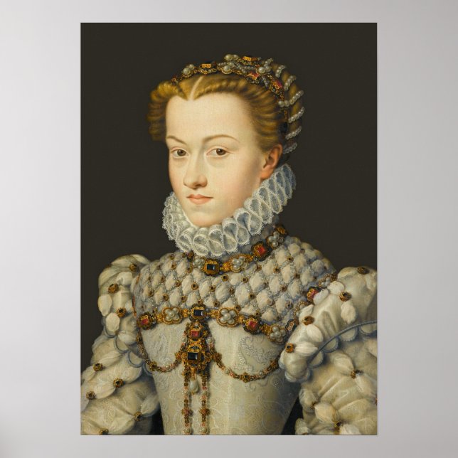 Poster Francois Clouet - Elisabeth da Áustria (Frente)