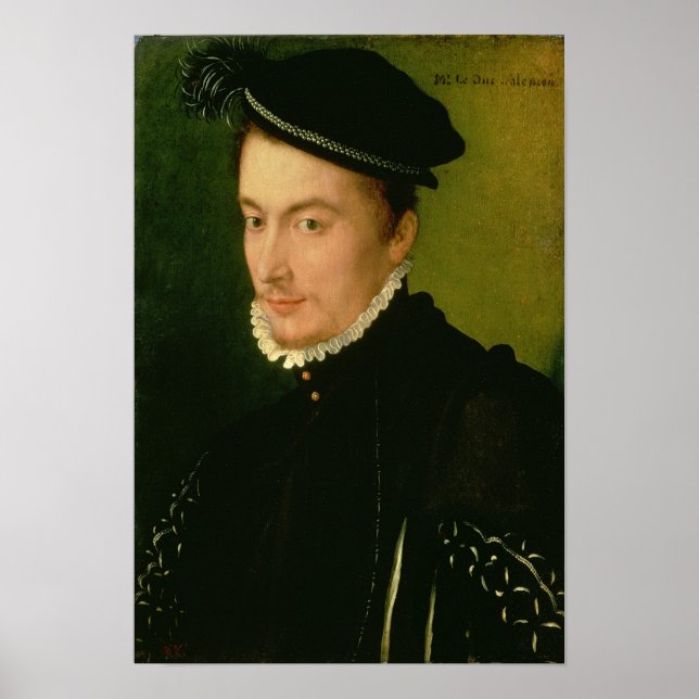 Pôster Francois de Valois , Duke of Alencon, 1560s (Frente)