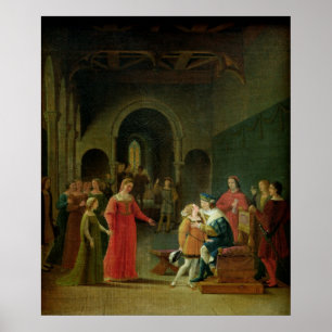 Pôster Francois eu apresentei a Louis XII