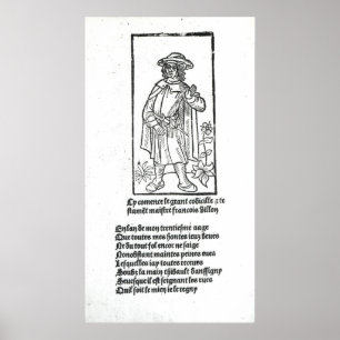 Pôster Francois Villon, 'das obras
