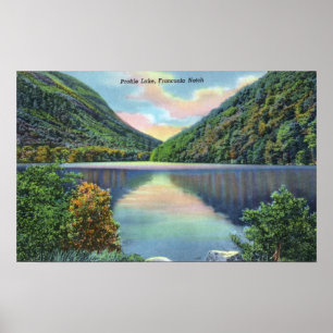 Poster Franconia Notch View of Profile Lake