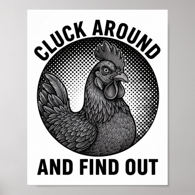 Poster Frango, Atitude de Galo em Volta  (Frente)