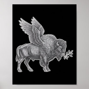Poster Frango, Crente do Rnyard Asa Bisonho Paz Gráfica