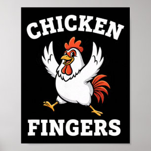 Poster Frango, Dedos de Frango Para Sempre