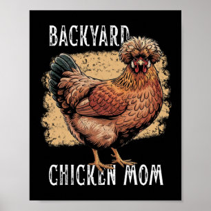 Poster Frango do Quintal Mãe Polonês Design Vintage Casa