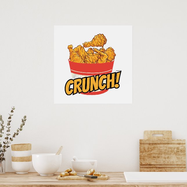 Poster Frango frito (Cozinha)