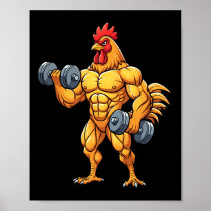 Poster Frango, Galo Buff