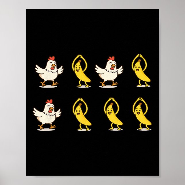 Poster Frango Nana Dançando  (Frente)