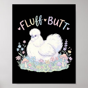 Poster Frango Silkie Bunda Fofa Casa Bonita Cogumelo