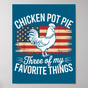 Poster Frango T E Três Das Minhas Coisas Favoritas Engraç