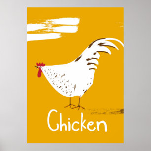 Poster Frango Vintage