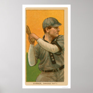 Pôster Frank Chance Baseball 1909