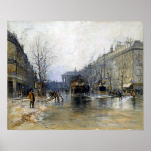 Poster Frank Myers Boggs Paris Street Scene