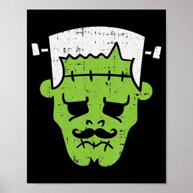 Poster Frankenstein Lazy Halloween Figurume Horror Filme  (Frente)