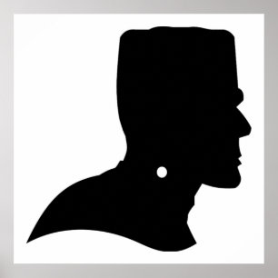 PÔSTER FRANKENSTEIN SILHOUETTE
