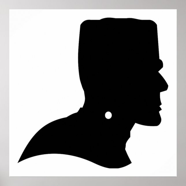 PÔSTER FRANKENSTEIN SILHOUETTE (Frente)