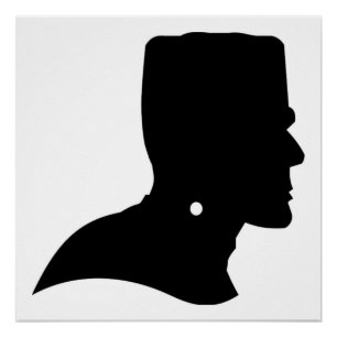 PÔSTER FRANKENSTEIN SILHOUETTE