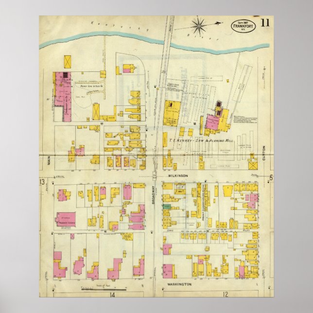 Pôster Frankfort, Kentucky 5 (Frente)