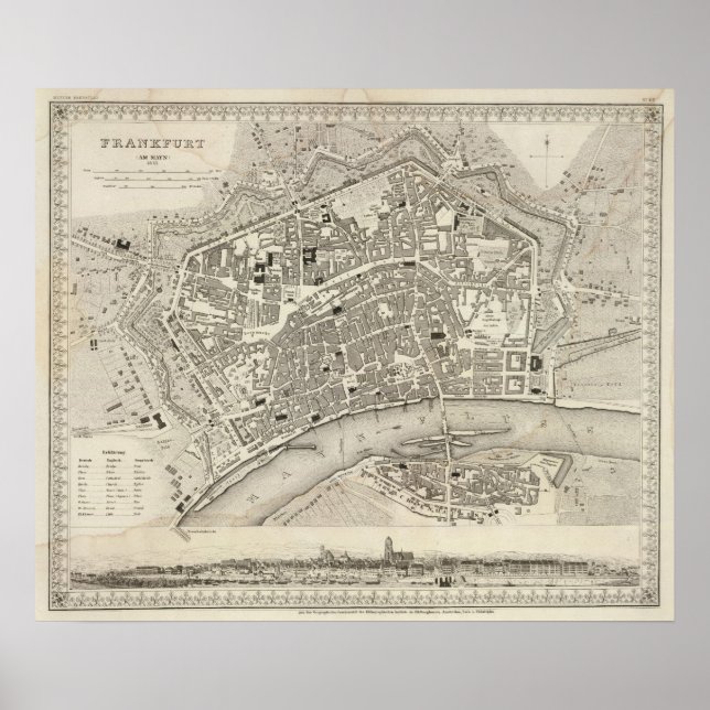 Poster Frankfurt, Alemanha (Frente)
