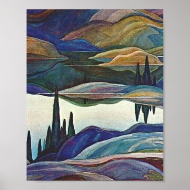 Poster Franklin Carmichael - Lago Espelho (Frente)