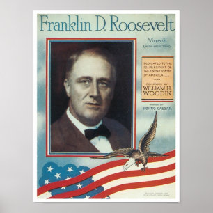Pôster Franklin D. Cobrir Roosevelt Vintage