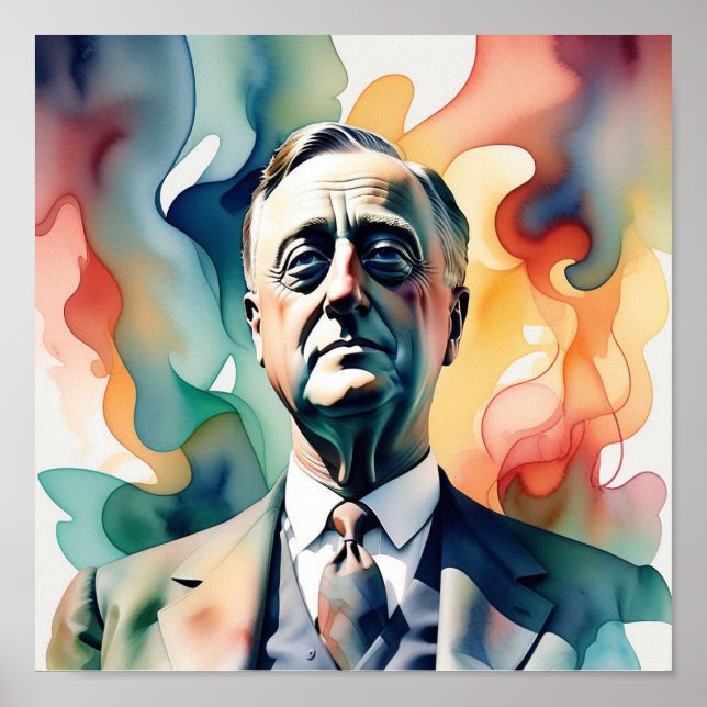 Poster Franklin D. Roosevelt (Frente)