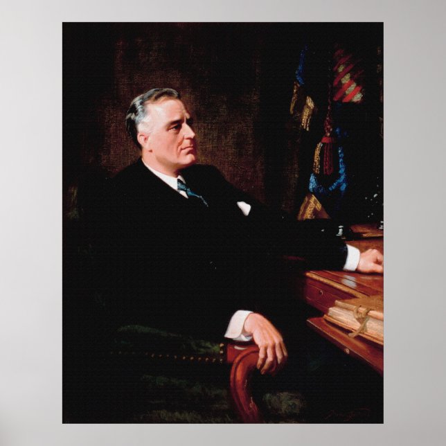Poster FRANKLIN D. ROOSEVELT por Frank O. Salisbury (Frente)