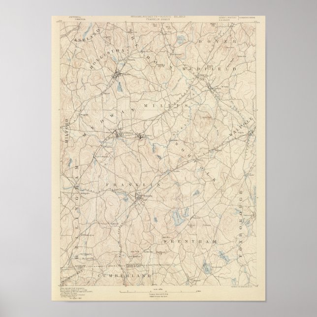 Pôster Franklin, Massachusetts (Frente)