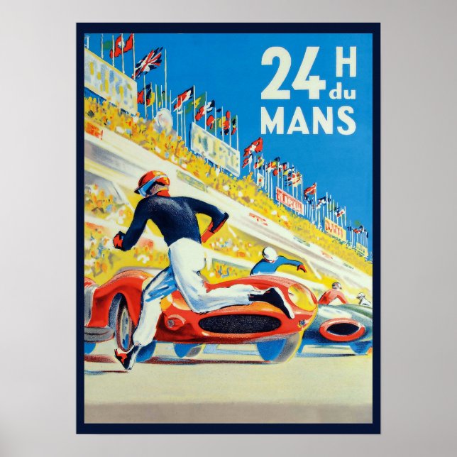 Poster "Frankreich: 1923/heute - 24h Rennen von Le Mans (Frente)