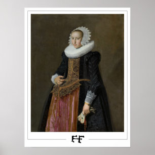 Poster Frans Hals Cartaz de Arte Zedign #106