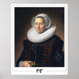 Poster Frans Hals Cartaz de Arte Zedign #225