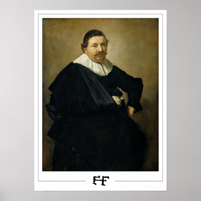 Poster Frans Hals Cartaz de Arte Zedign #248 (Frente)