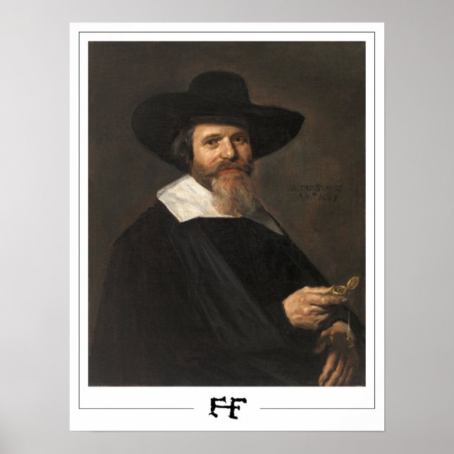 Poster Frans Hals Cartaz de Arte Zedign #250 (Frente)