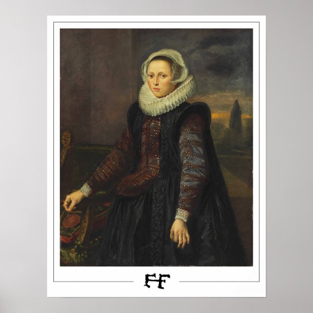 Poster Frans Hals Cartaz de Arte Zedign #33 (Frente)