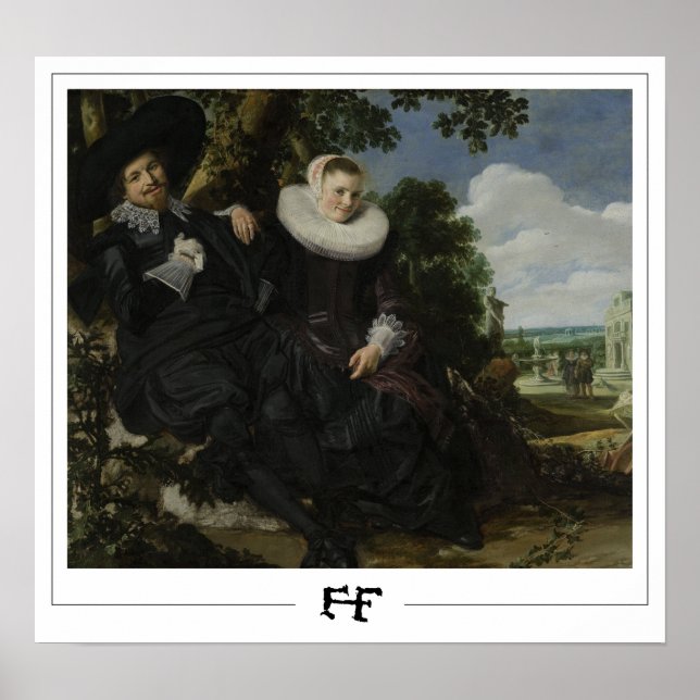 Poster Frans Hals Cartaz de Arte Zedign #82 (Frente)