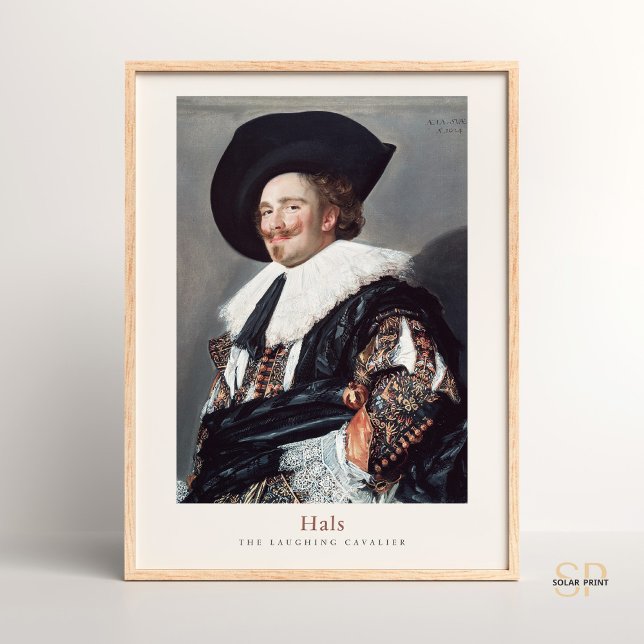 Poster Frans Hals Rindo da Elegância Clássica Cavalier (Criador carregado)