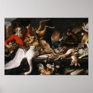 Poster Frans Snyders - A vida com jogos de Morto, Frutas,