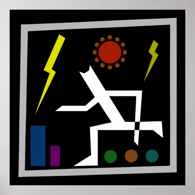 Poster Frantic Shelter Abstrato V2 (Frente)