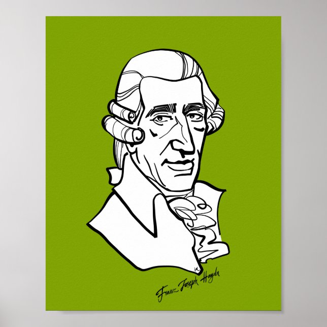 Poster Franz Joseph Haydn (Frente)