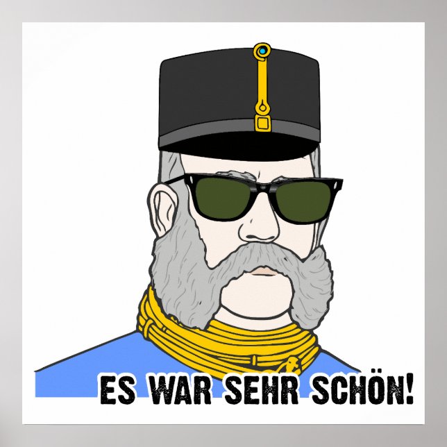 Poster Franz Joseph I., Kaiser von Österreich, mit Brille (Frente)