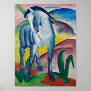 Poster Franz Marc Blue Horse Painting