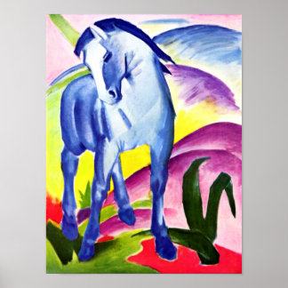 Pôster Franz Marc - Cavalo Azul I